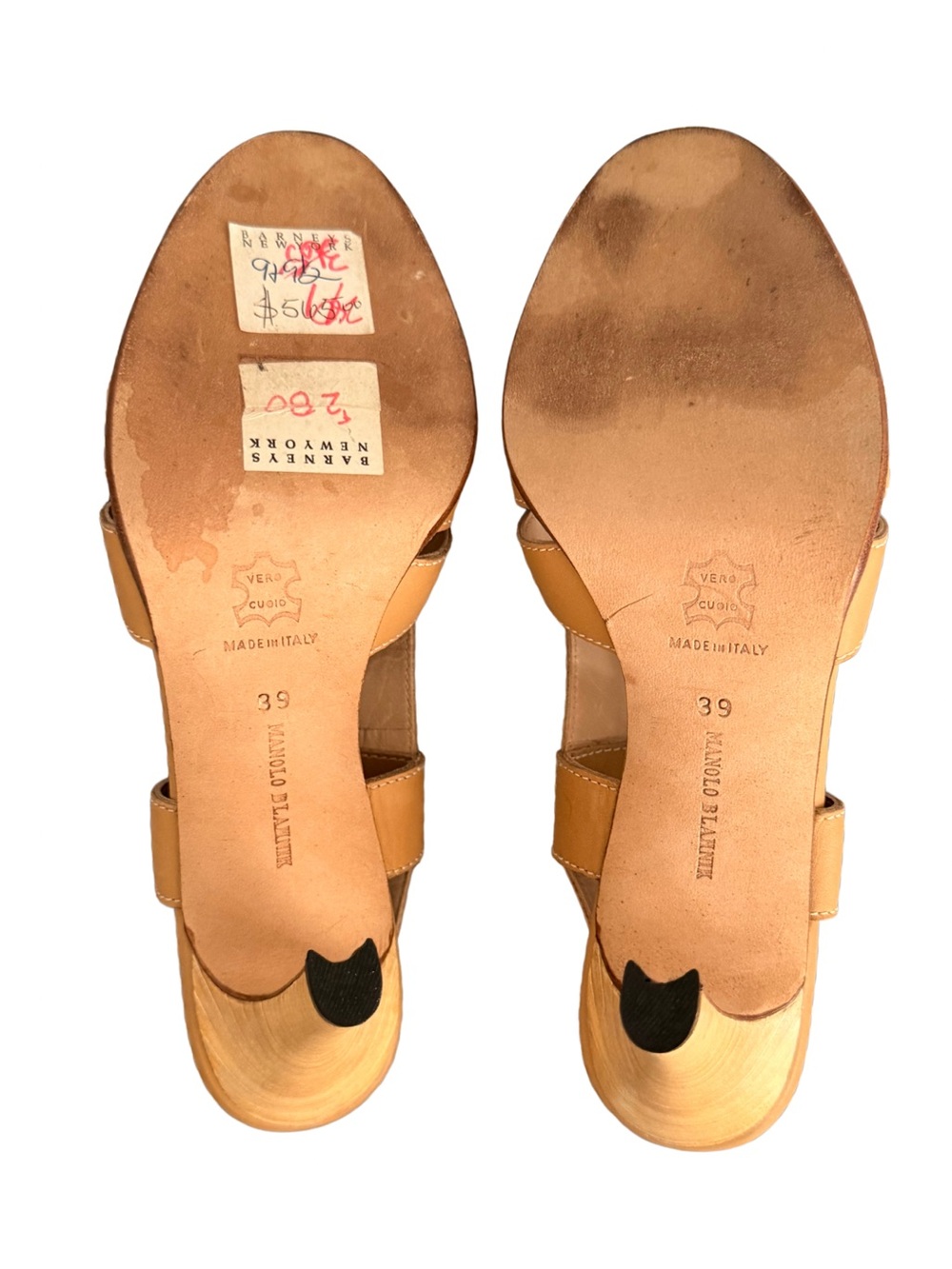 Vintage Manolo Blahnik Kentiatta Bulgaro Leather Sandals | 39 | Box - Picture 2 of 7